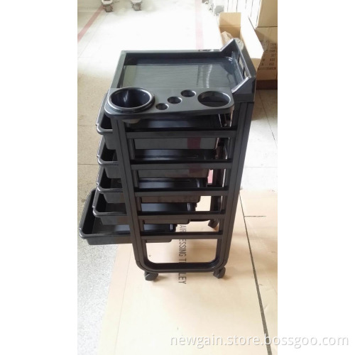 professional aluminum trolley beauty case hair salon trolley barber cair trolley B60-ST033